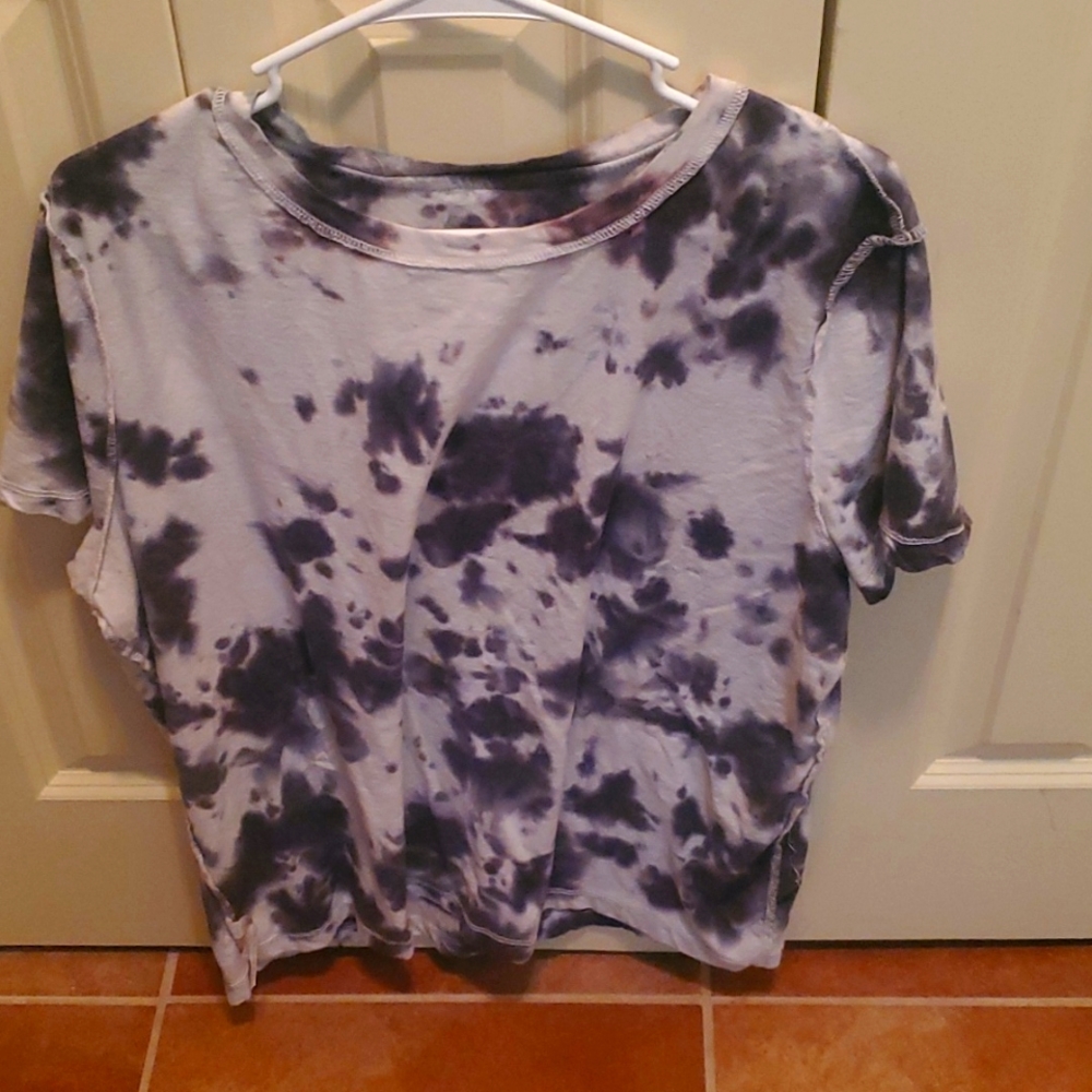 Tie Die Black and Black Tee